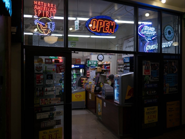 Seattle Pike Place Market's Rotary Grocery (Photo by author; larger on Flickr)