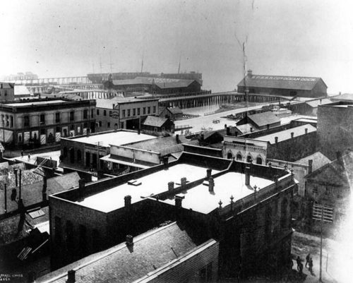 Southwest from Occidental Hotel, 1888