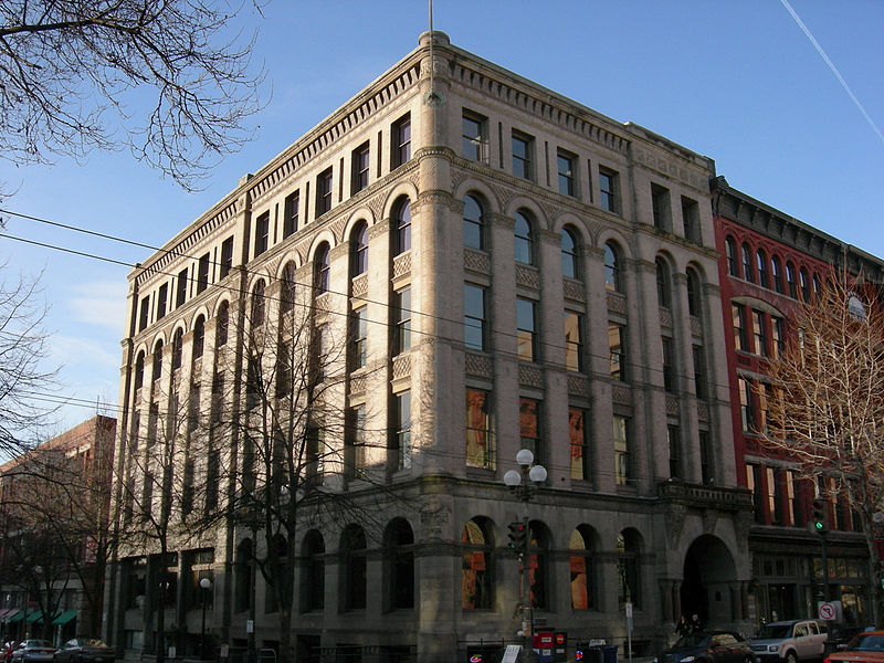 Albert Wickersham's Dexter Horton Bank Building, renamed the Maynard Building after a few years